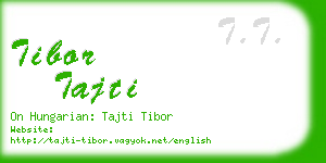 tibor tajti business card